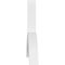 Ekena Millwork Archdale Architectural Grade PVC Gable Bracket, 72"W x 30"H x 4"D x 4"F, 10/12 Pitch GBP072X30X0404ARC00 - alternate 5